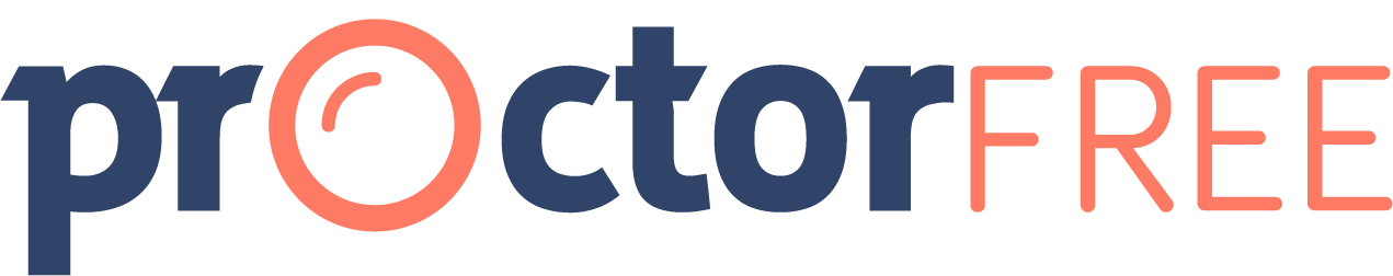 proctorfree logo white